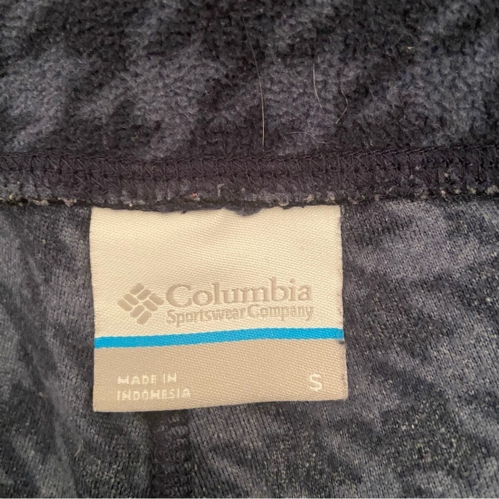 Columbia Base Layer Blue Houndstooth Fleece Leggings - Picture 5 of 16